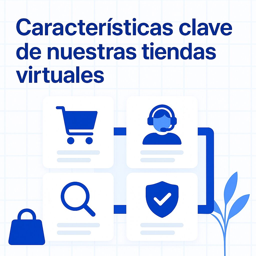 Características clave de nuestras tiendas virtuales