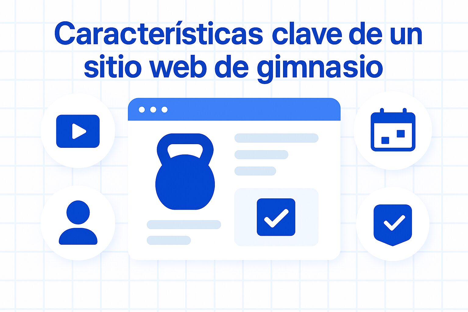 caracteristicas clave de un sitio web de gimnasio