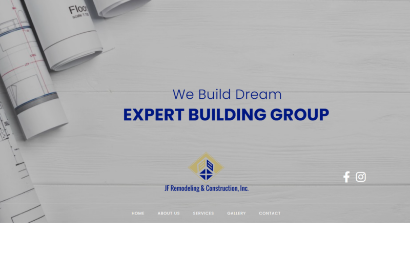 Diseño web para empresa de remodelación y construcción JF Remodeling en Texas