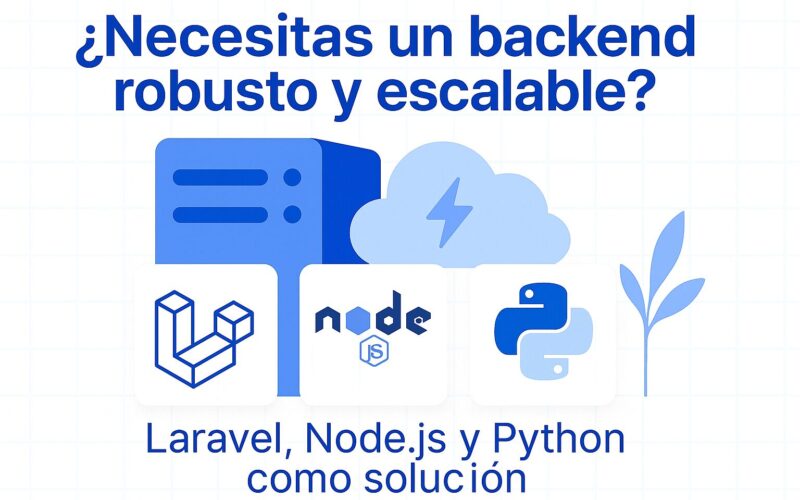 Node js, python y laravel